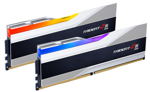 Оперативна пам'ять Модуль пам'яті DDR5 2x32GB/6400 G.Skill Trident Z5 RGB Silver (F5-6400J3239G32GX2-
